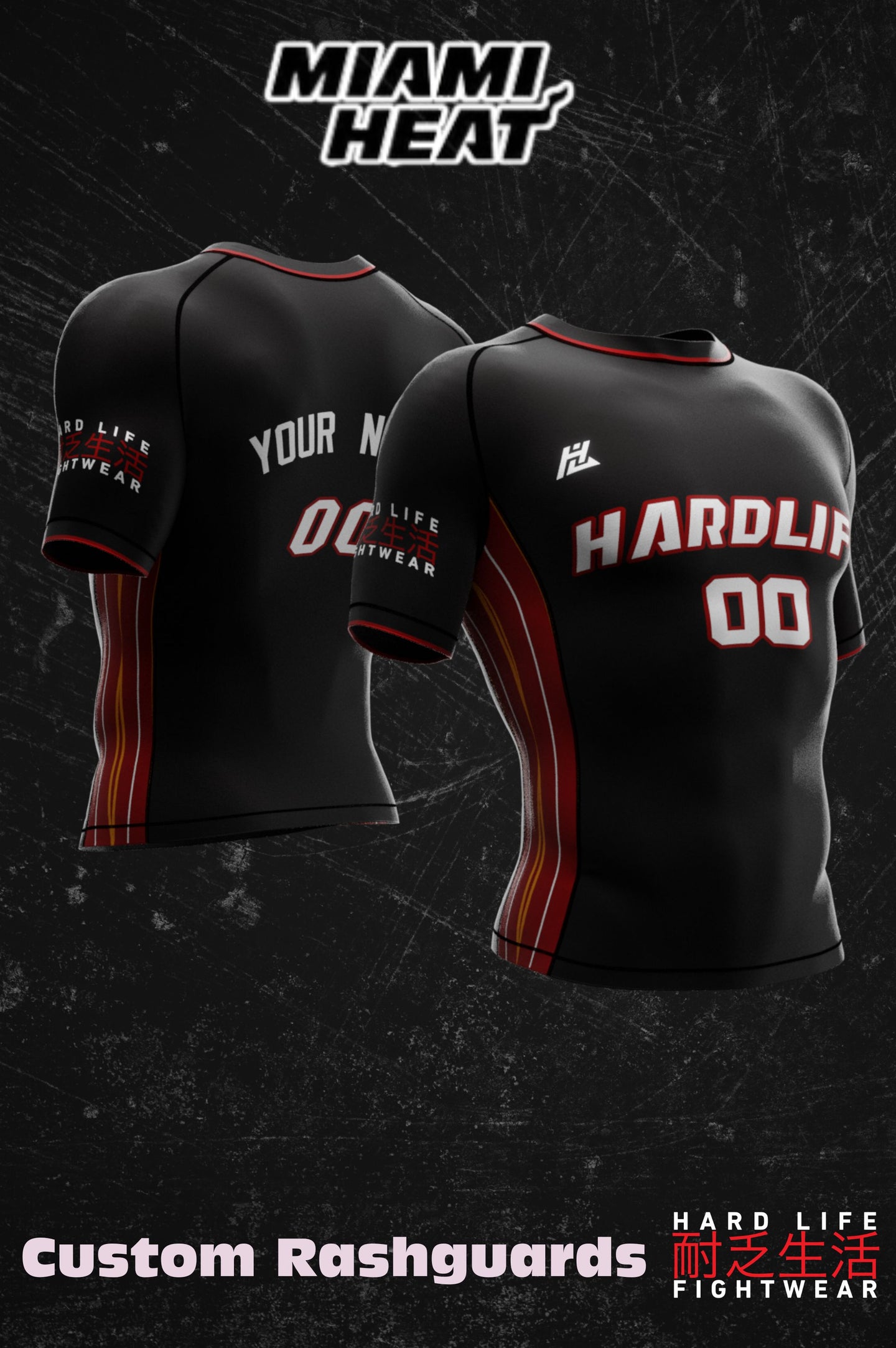 Miami Heat Personalised Rashguard