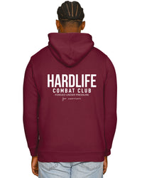 HardLife Combat Club Burgundy Hoodie