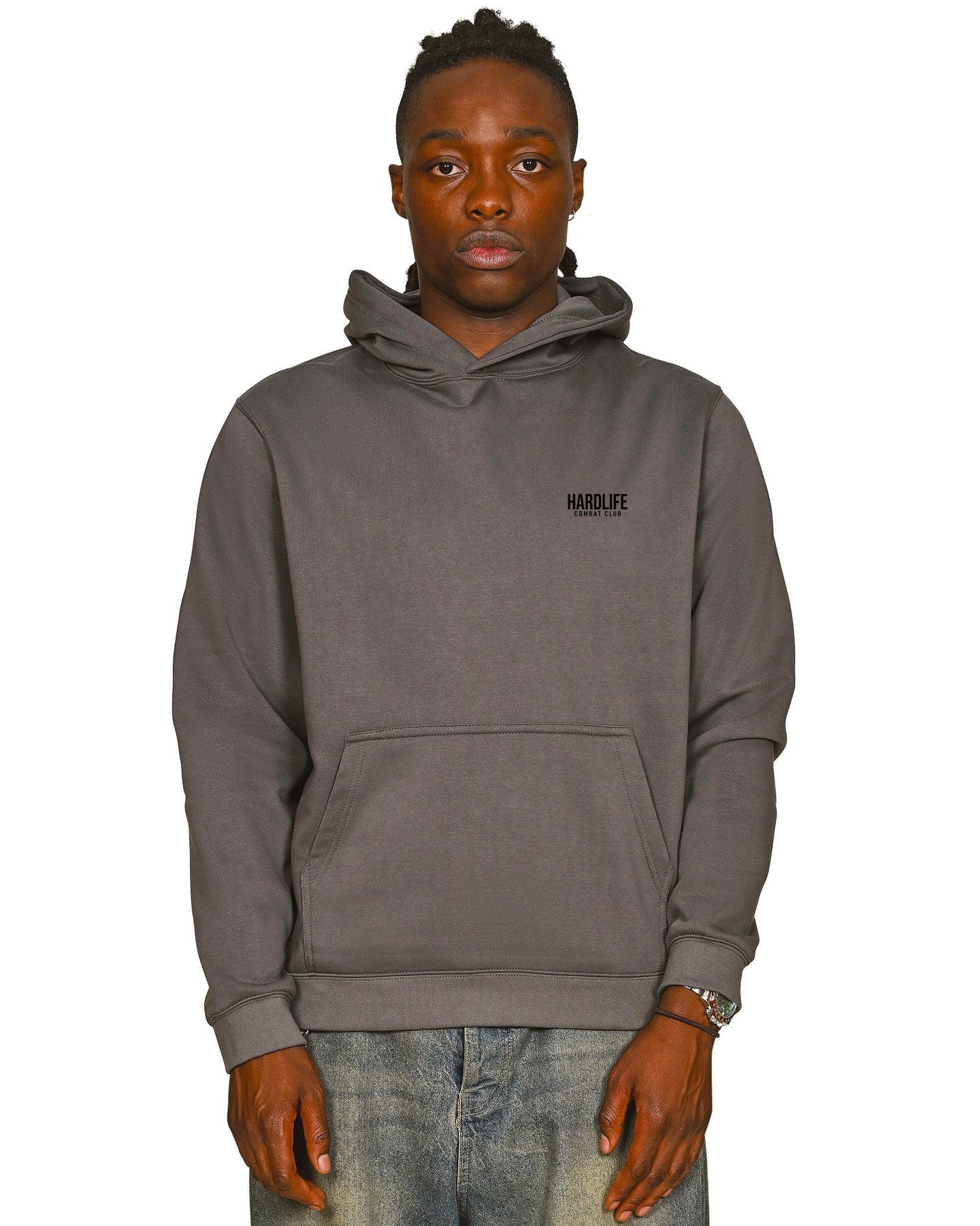 HardLife Combat Club Charcoal Hoodie