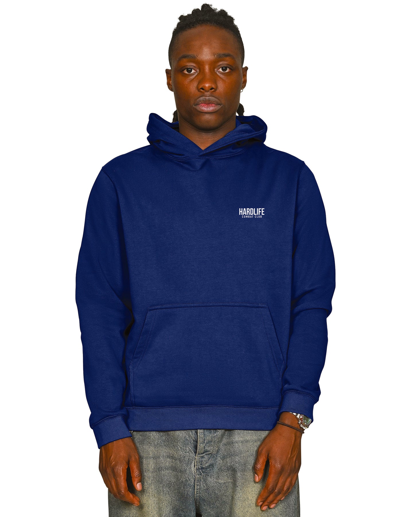 HardLife Combat Club Royal Blue Hoodie