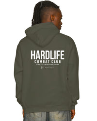 HardLife Combat Club Military Green Hoodie