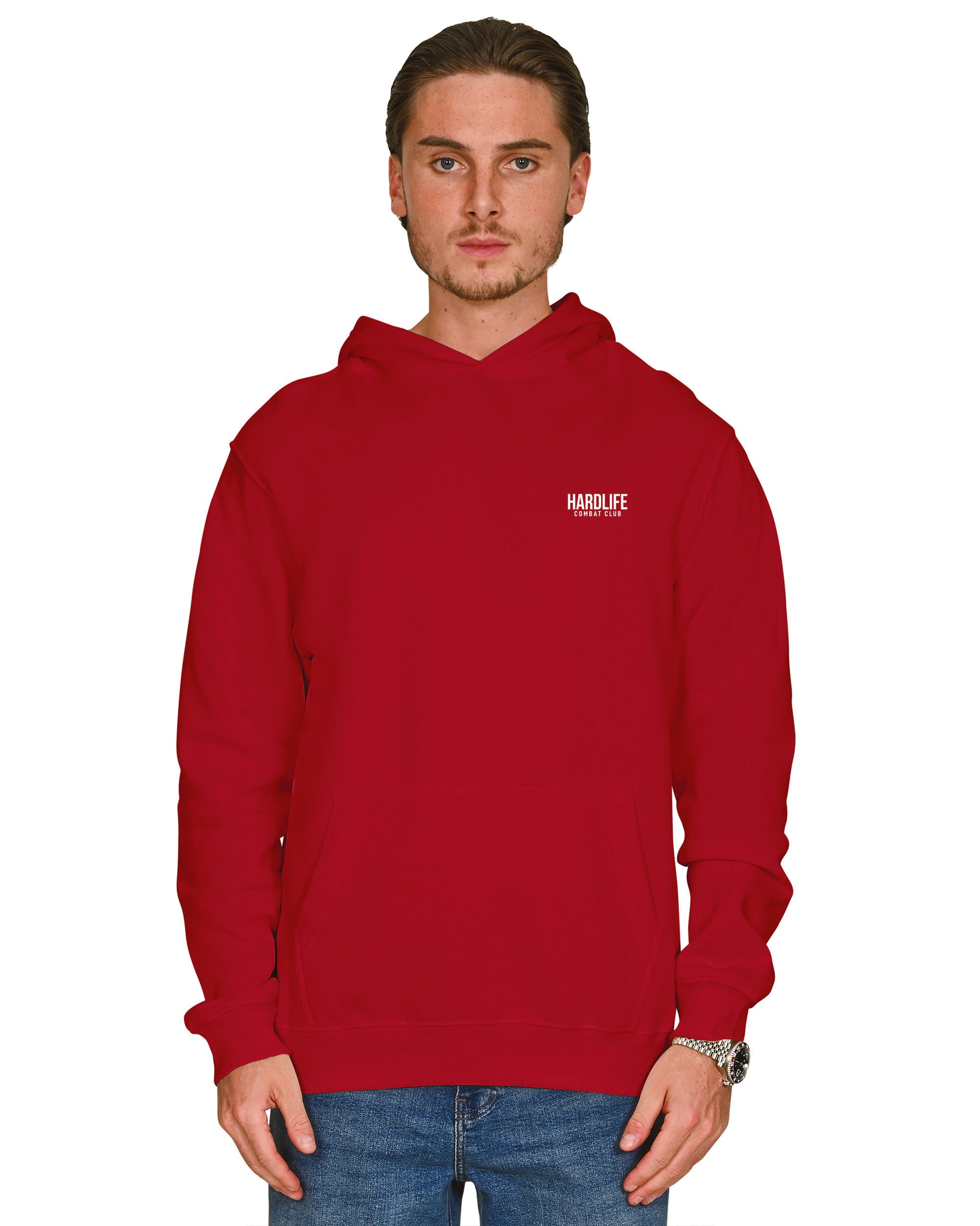 HardLife Combat Club Red Hoodie