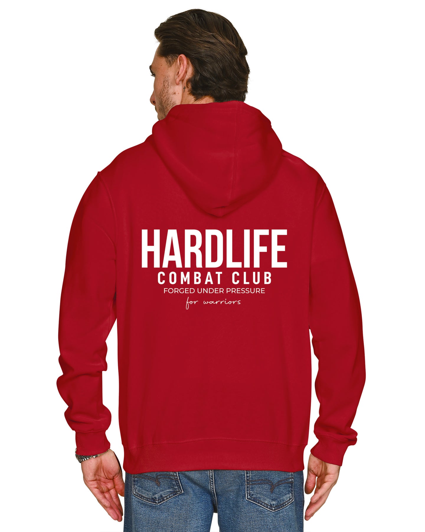 HardLife Combat Club Red Hoodie