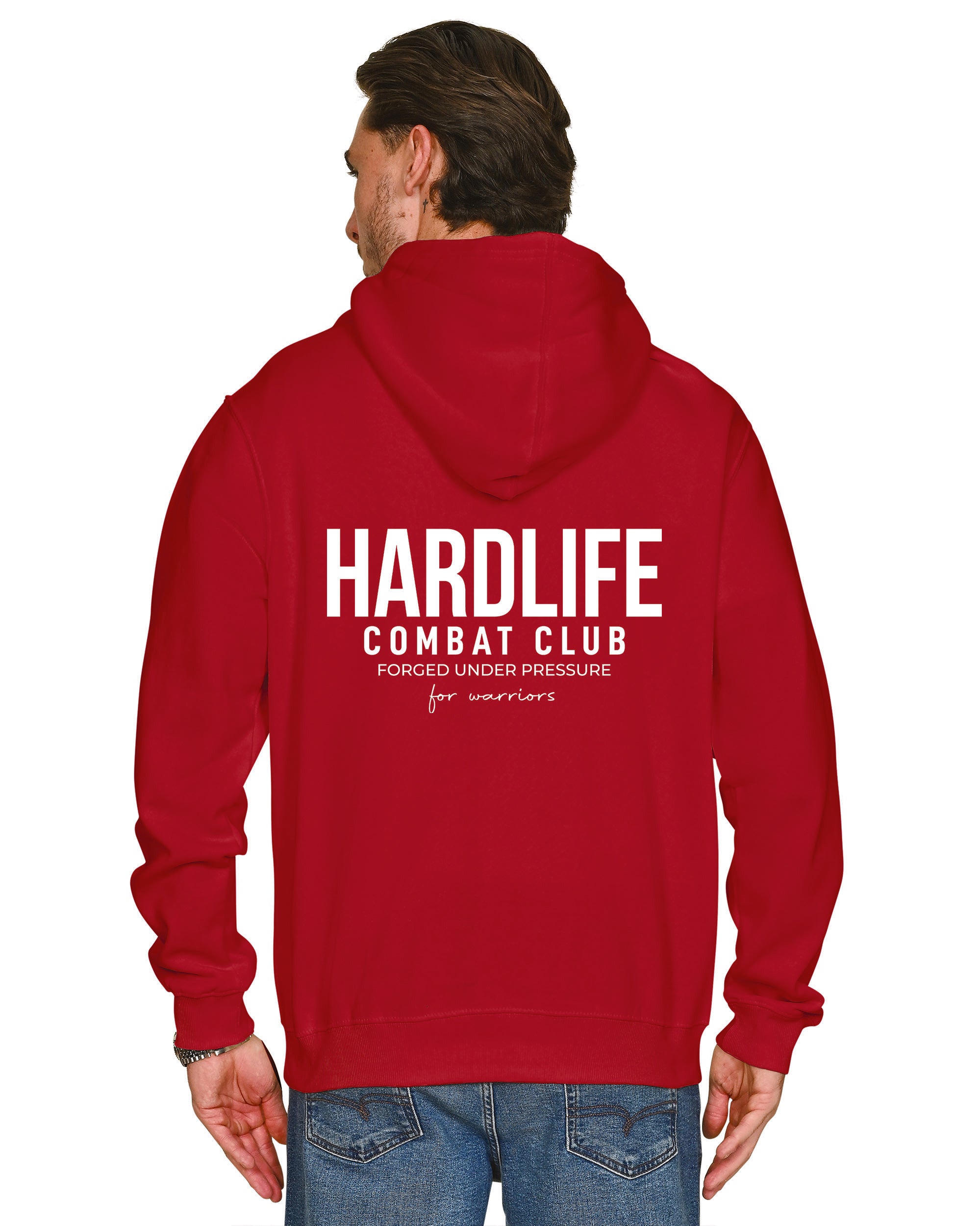 HardLife Combat Club Red Hoodie
