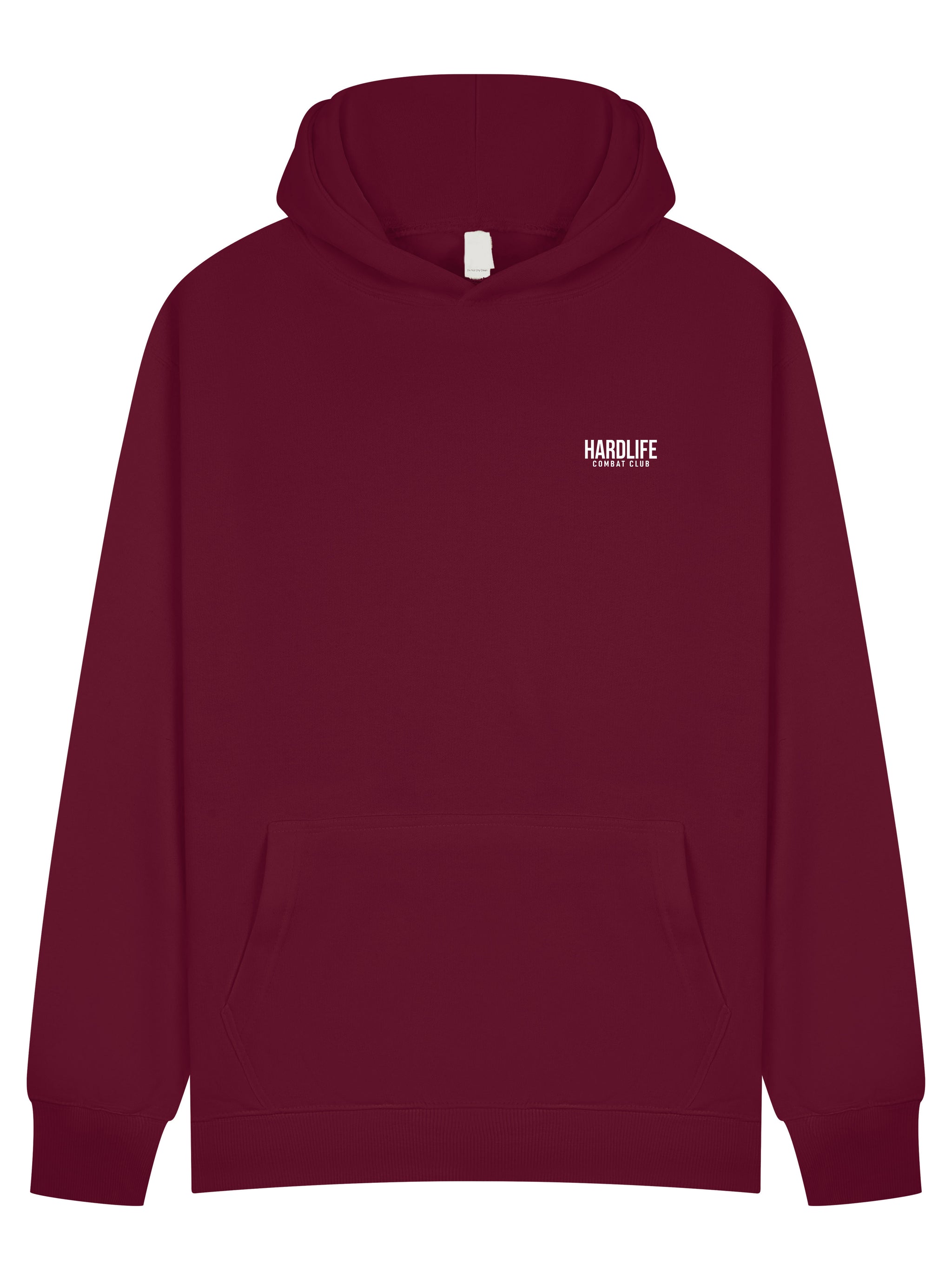 HardLife Combat Club Burgundy Hoodie