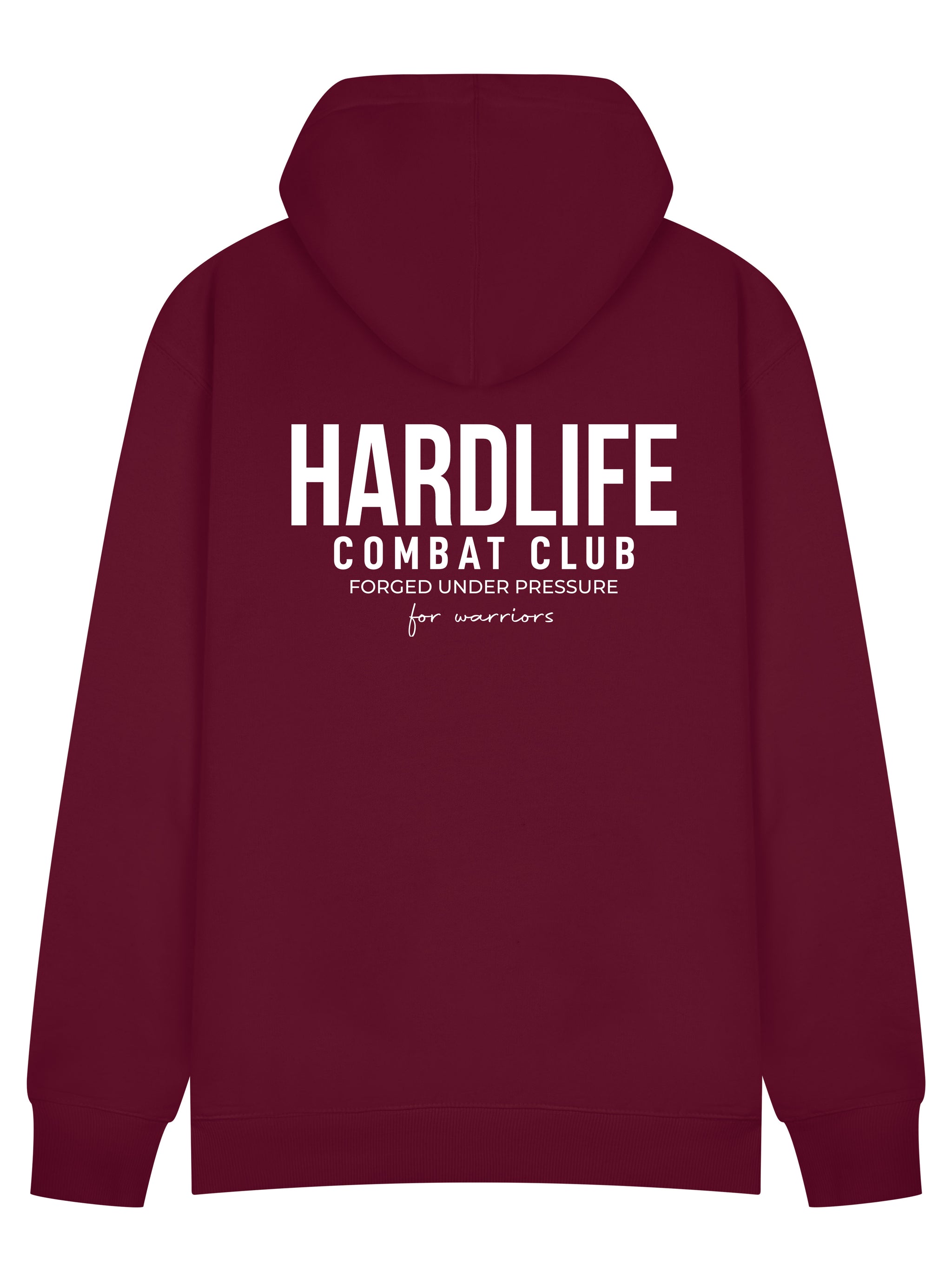 HardLife Combat Club Burgundy Hoodie