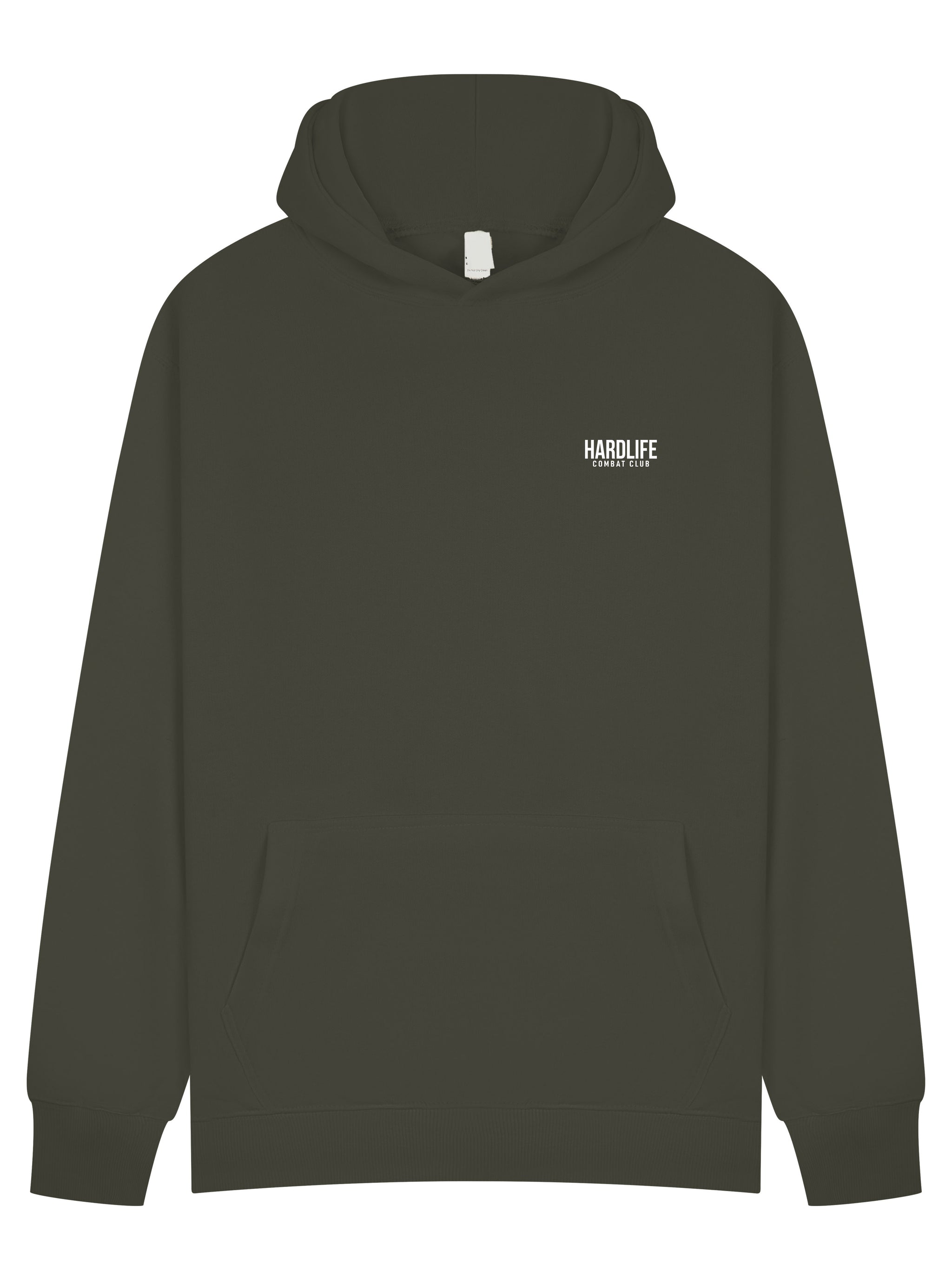 HardLife Combat Club Military Green Hoodie