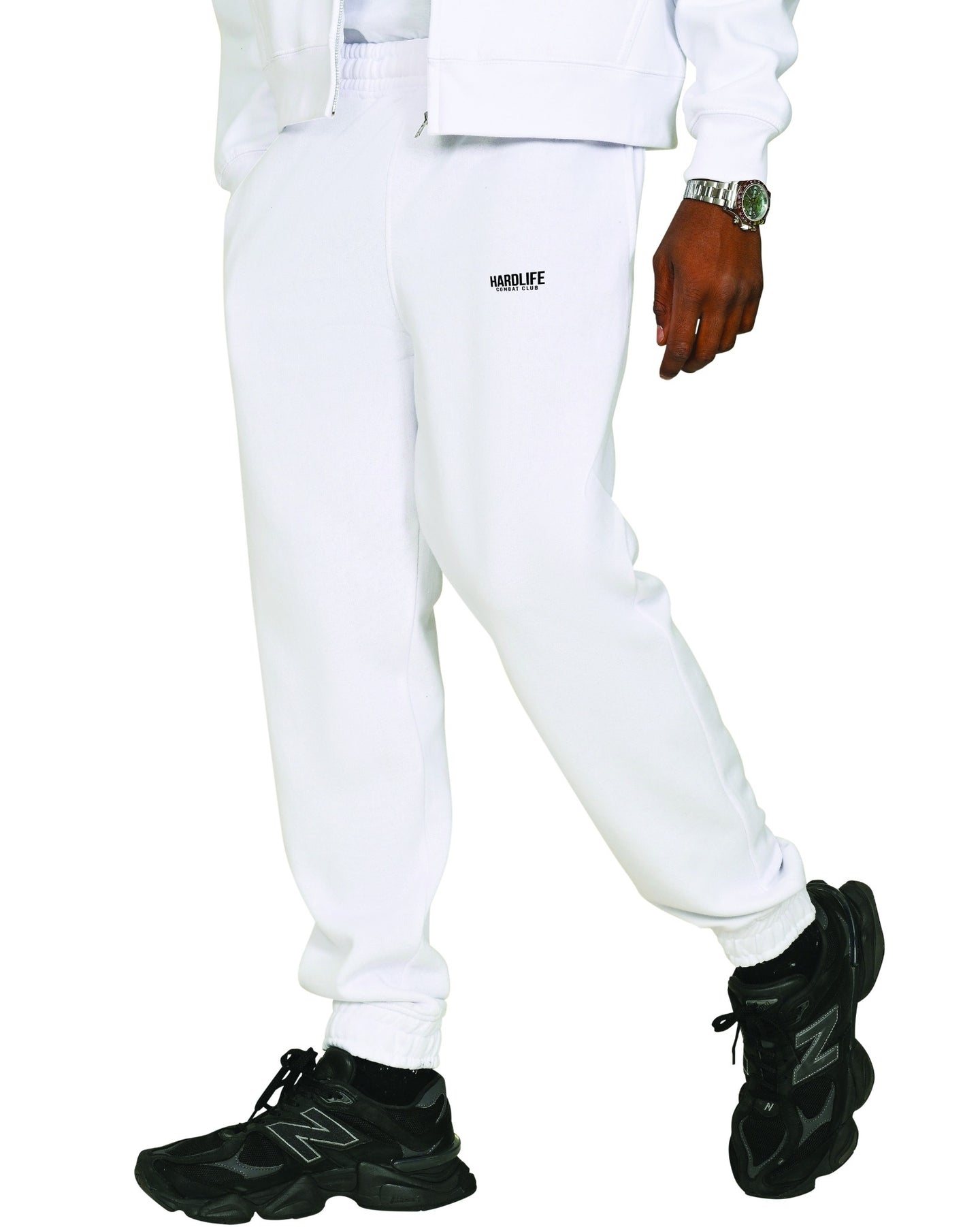 HardLife Combat Club White Sweatpants