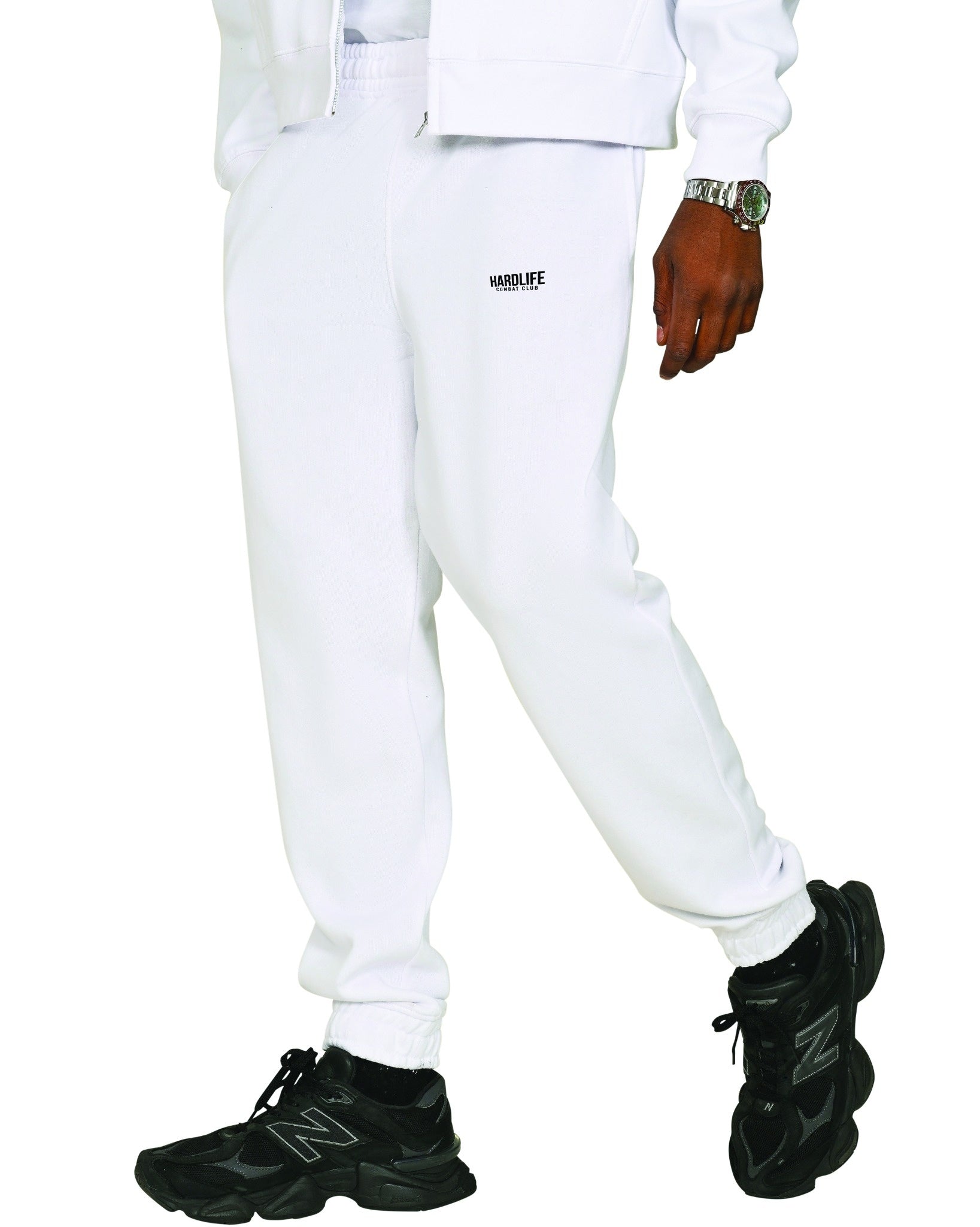 HardLife Combat Club White Sweatpants