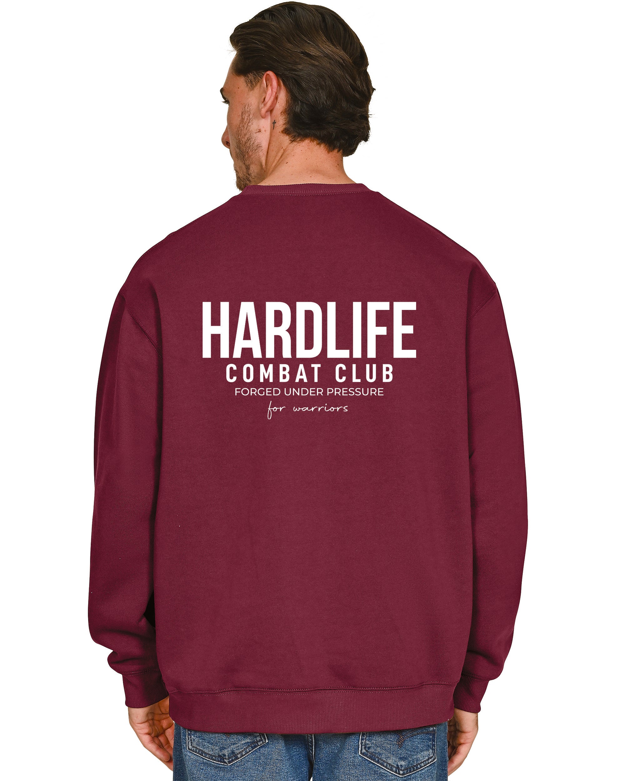 HardLife Combat Club Burgundy Sweatshirt