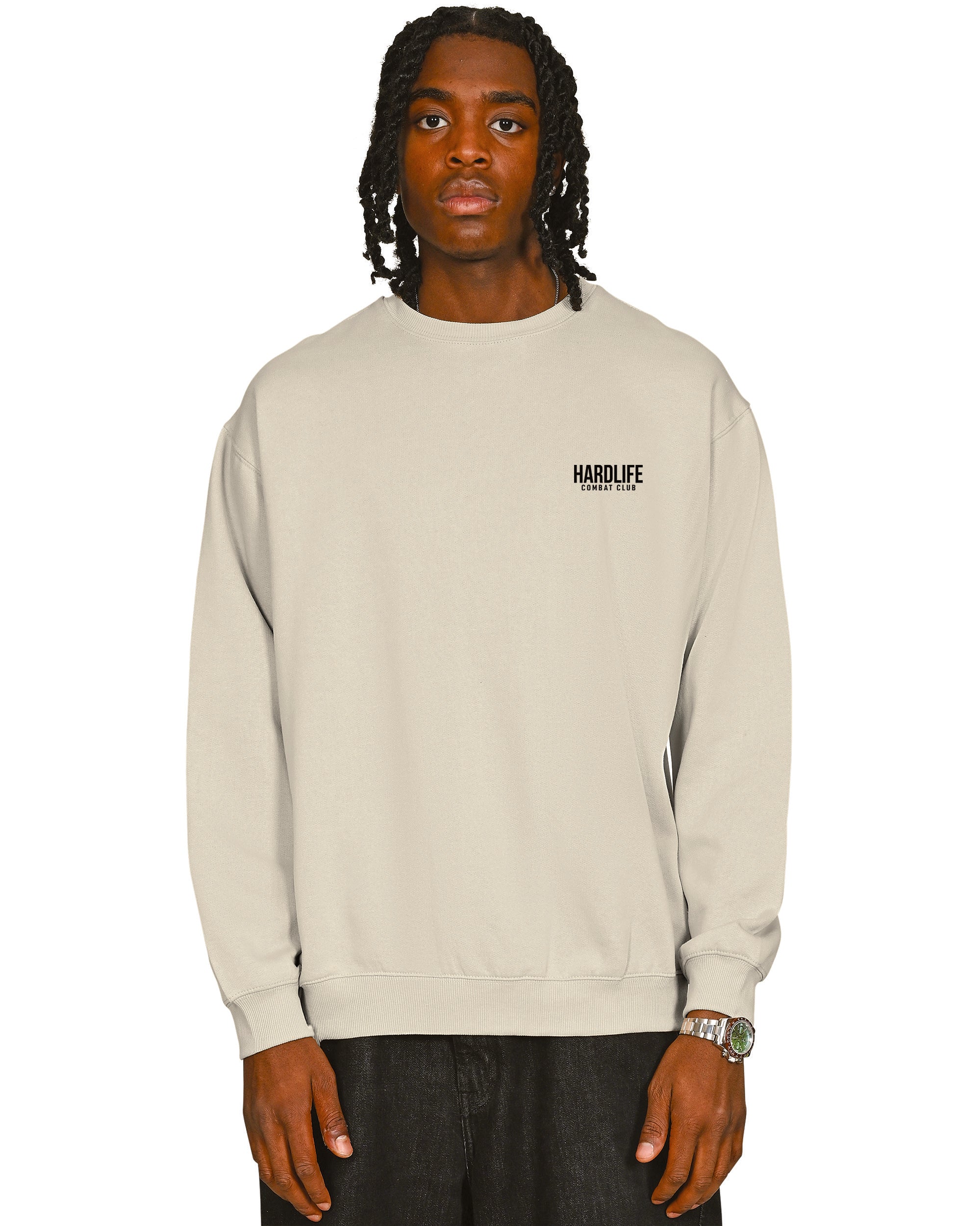 HardLife Combat Club Ecru Sweatshirt