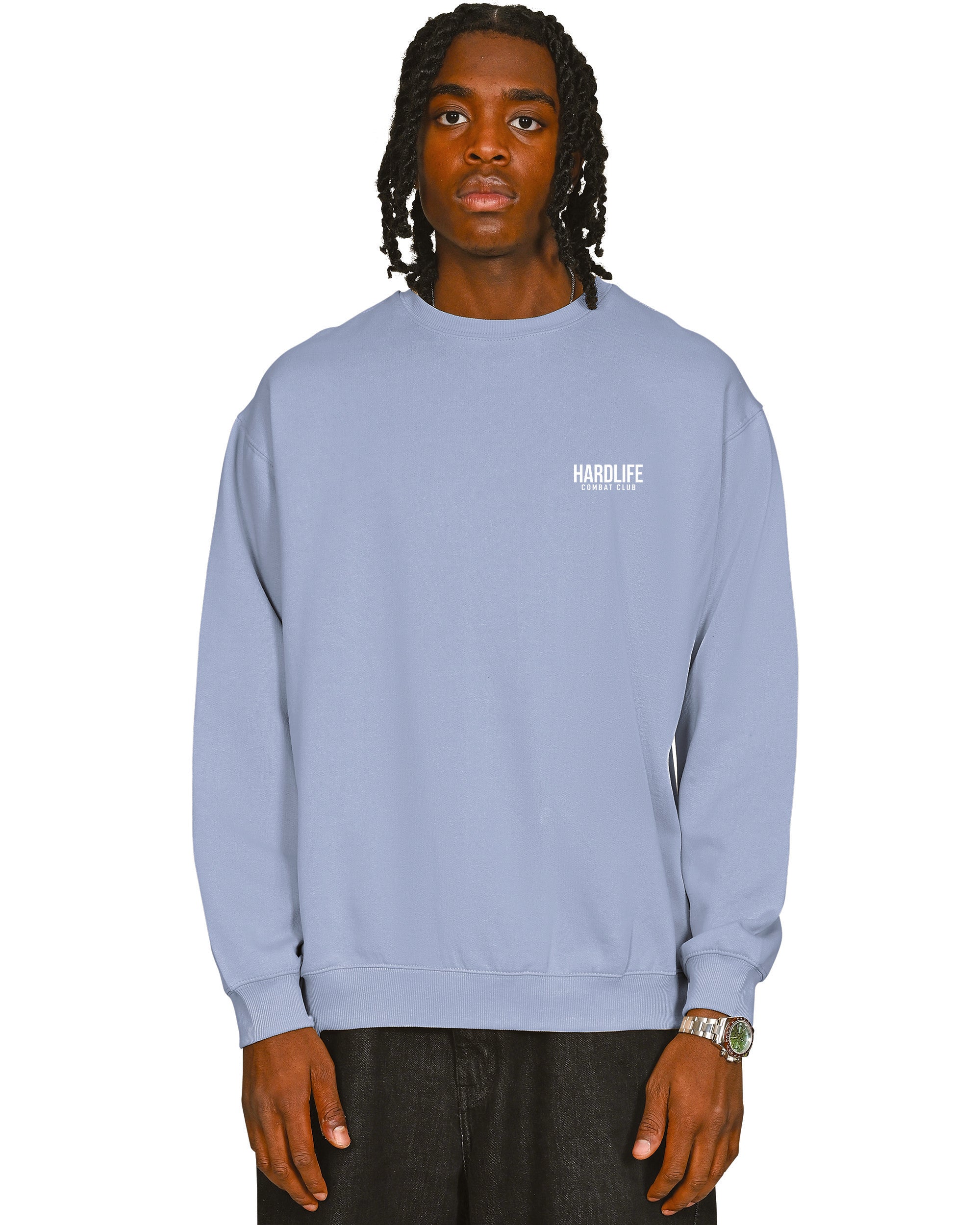 HardLife Combat Club Light Blue Sweatshirt