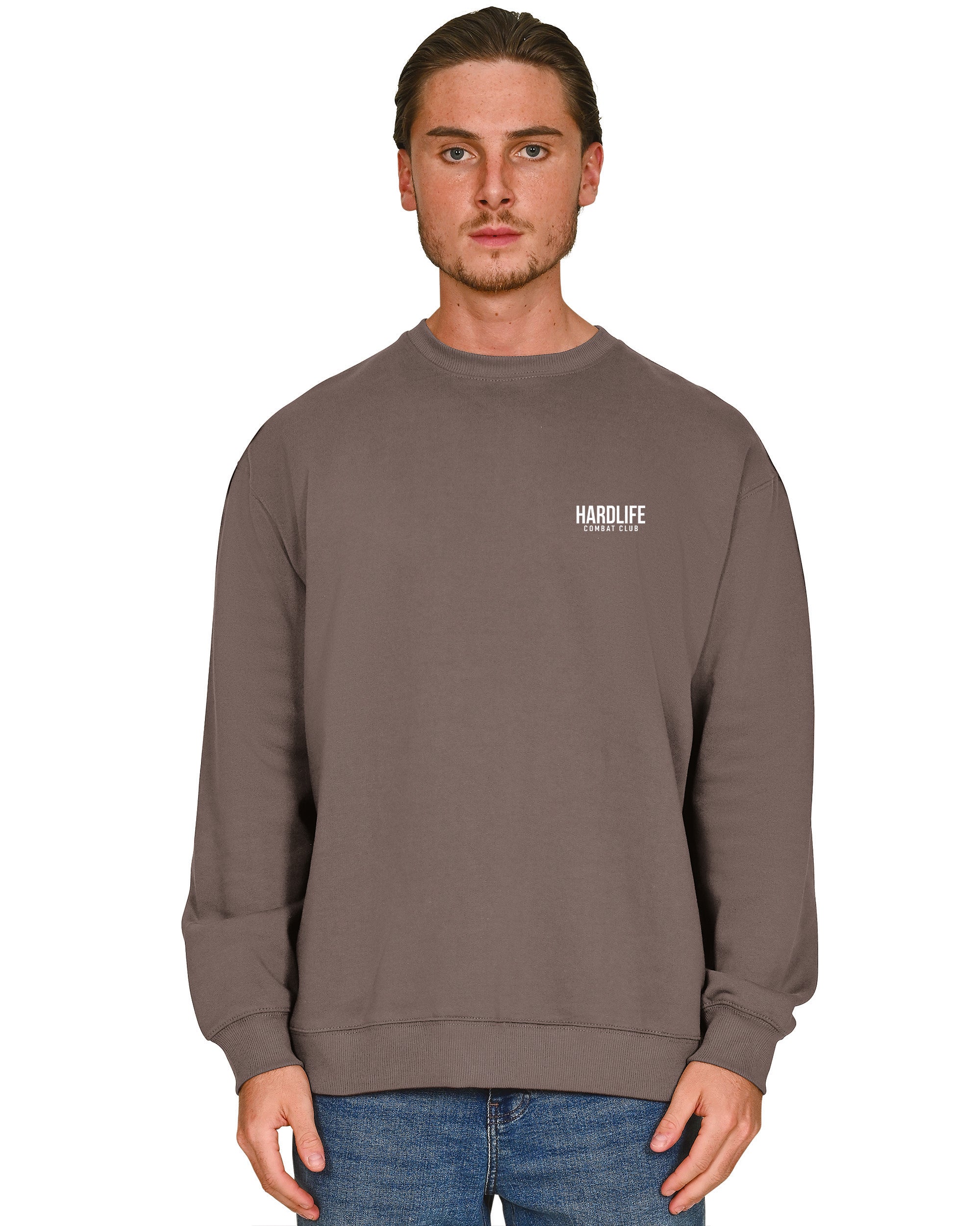 HardLife Combat Club Taupe Sweatshirt