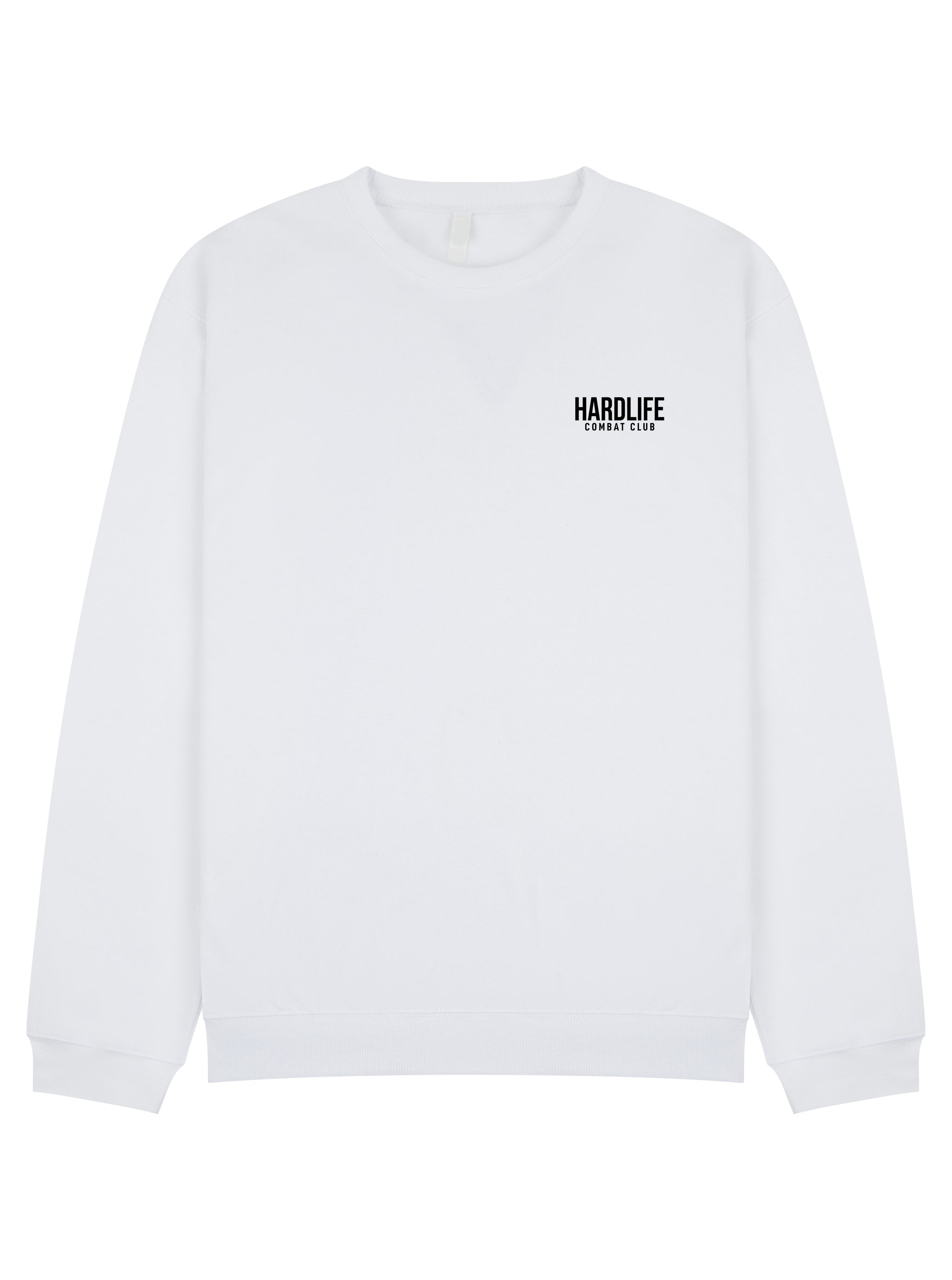 HardLife Combat Club White Sweatshirt