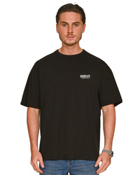 HardLife Combat Club Black Oversized T-Shirt