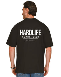 HardLife Combat Club Black Oversized T-Shirt