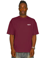 HardLife Combat Club Burgundy Oversized T-Shirt