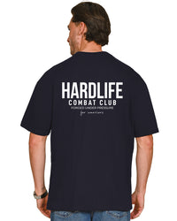 HardLife Combat Club Navy Oversized T-Shirt