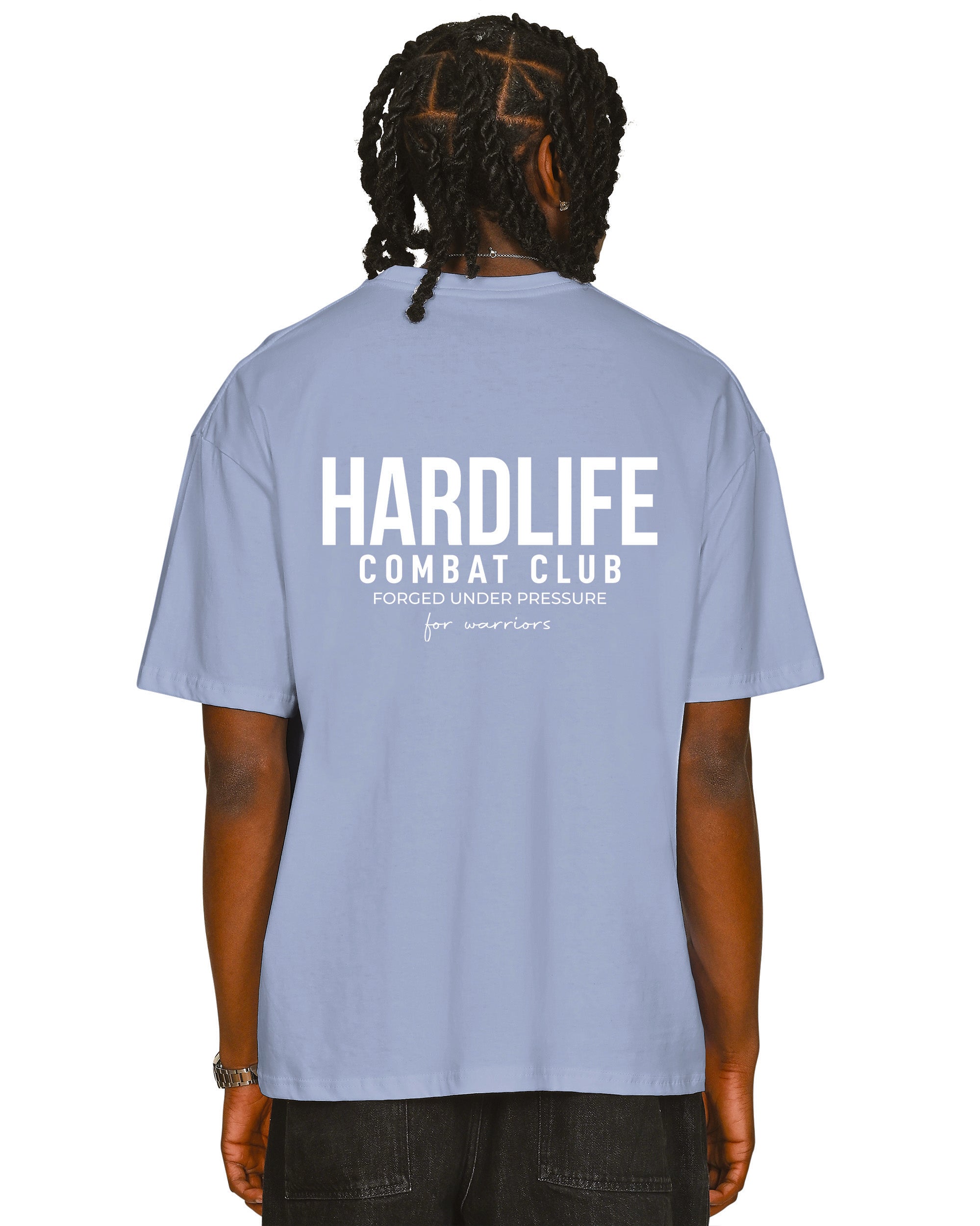 HardLife Combat Club Light Blue Oversized T-Shirt