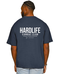 HardLife Combat Club Petrol Blue Oversized T-Shirt