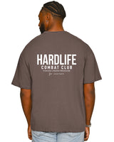 HardLife Combat Club Taupe Oversized T-Shirt