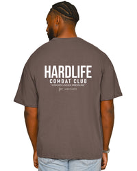 HardLife Combat Club Taupe Oversized T-Shirt
