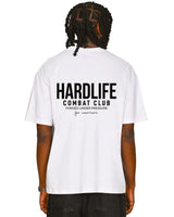 HardLife Combat Club White Oversized T-Shirt