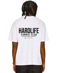HardLife Combat Club White Oversized T-Shirt