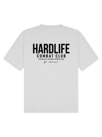 HardLife Combat Club Grey Oversized T-Shirt