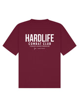 HardLife Combat Club Burgundy Oversized T-Shirt