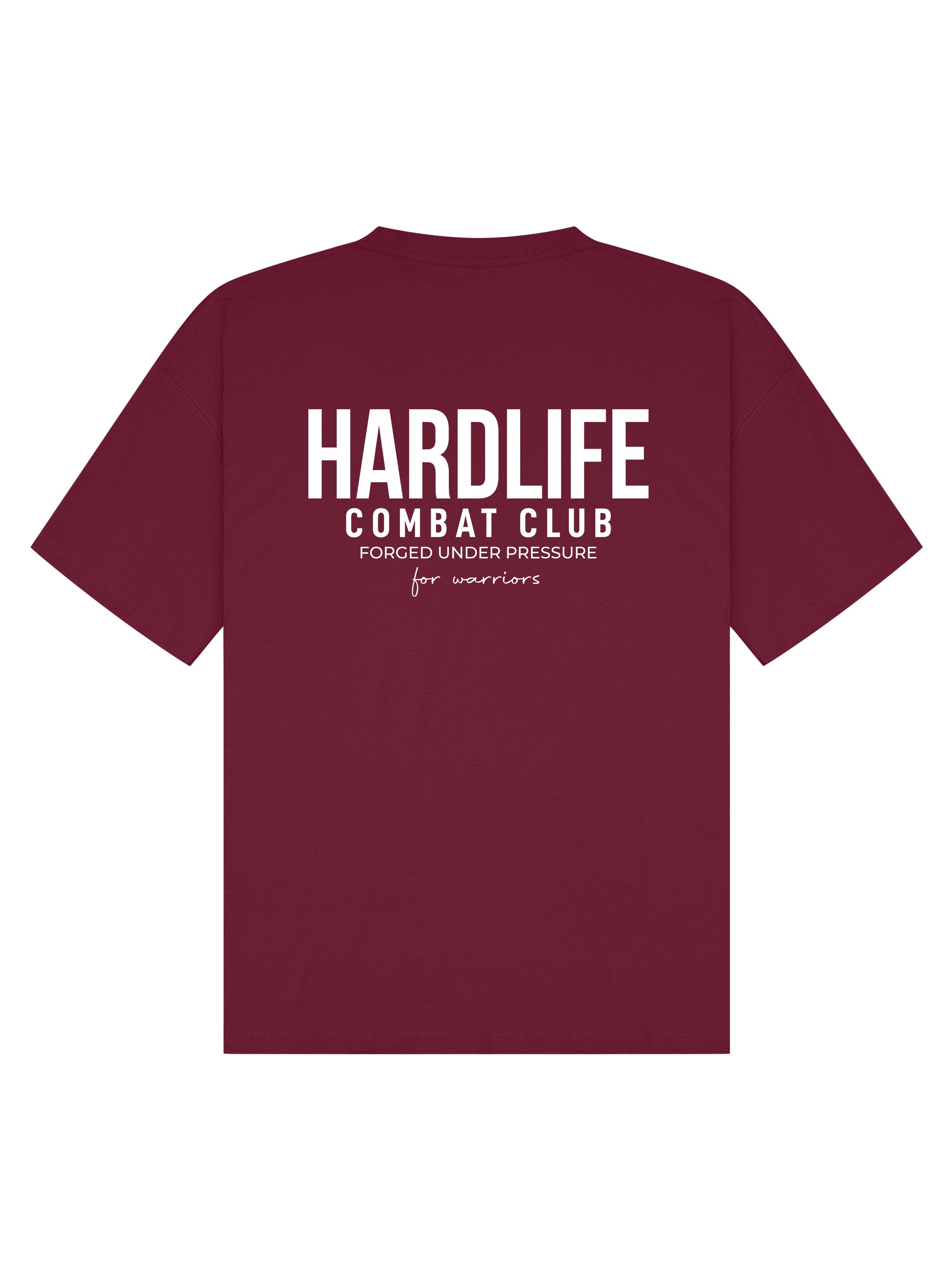 HardLife Combat Club Burgundy Oversized T-Shirt
