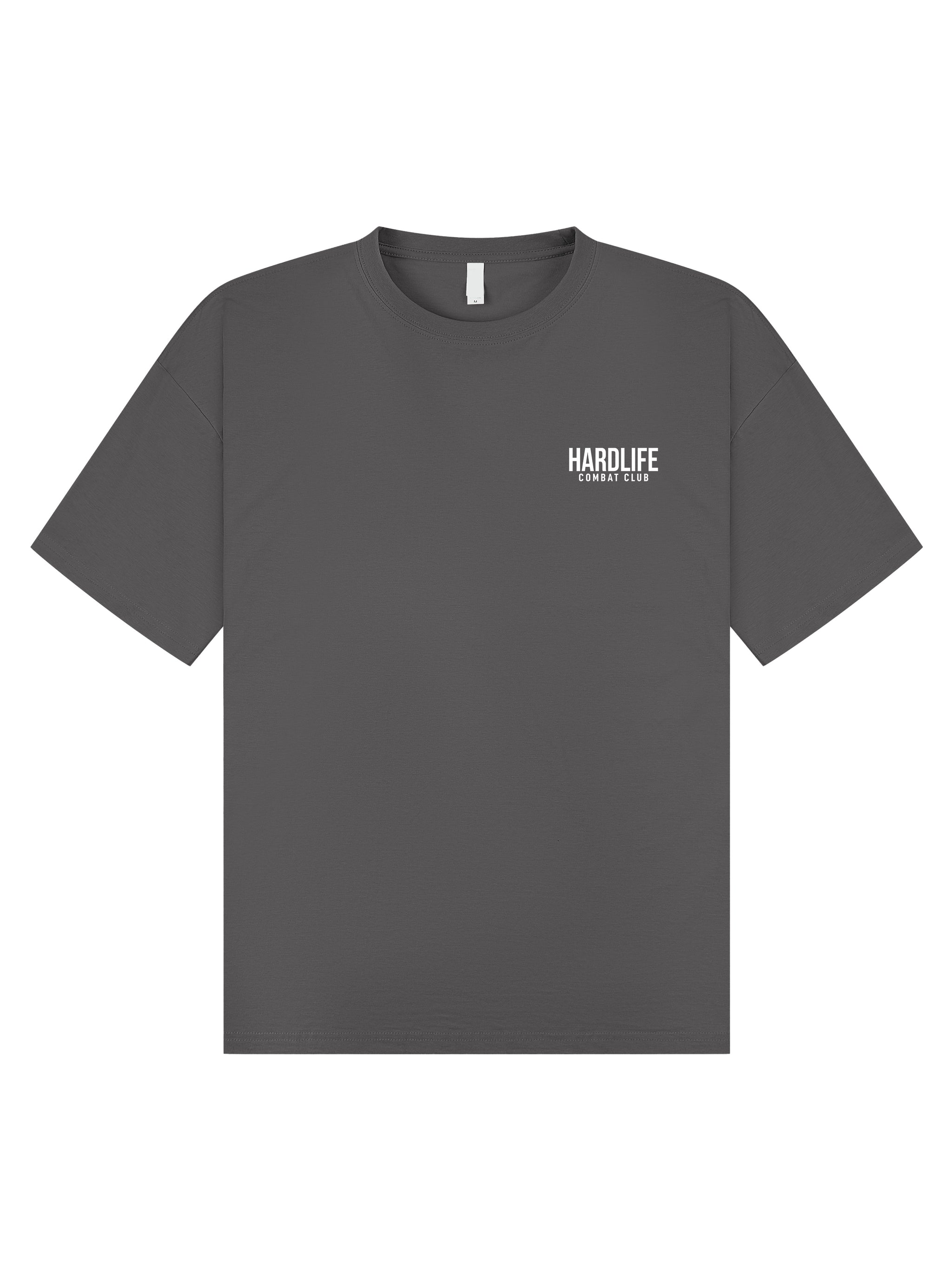 HardLife Combat Club Charcoal Oversized T-Shirt