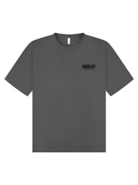 HardLife Combat Club Charcoal Oversized T-Shirt