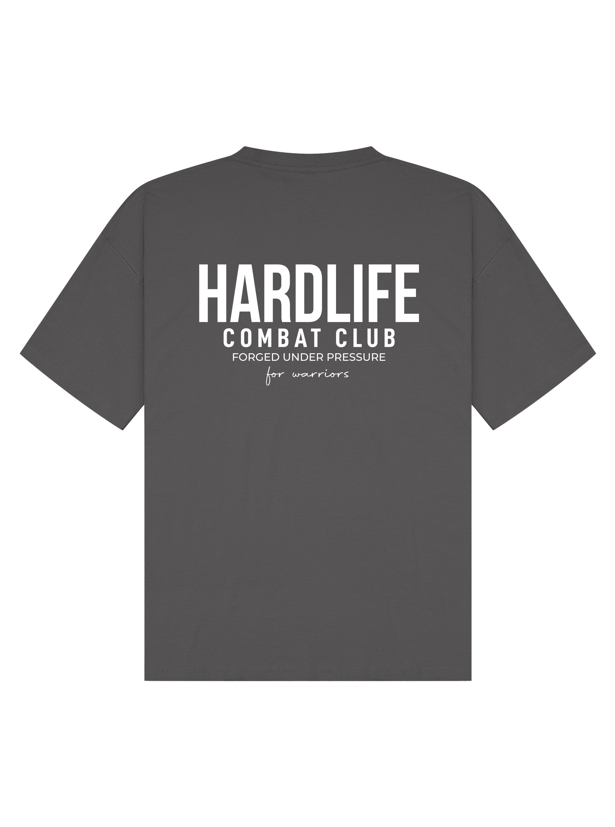 HardLife Combat Club Charcoal Oversized T-Shirt