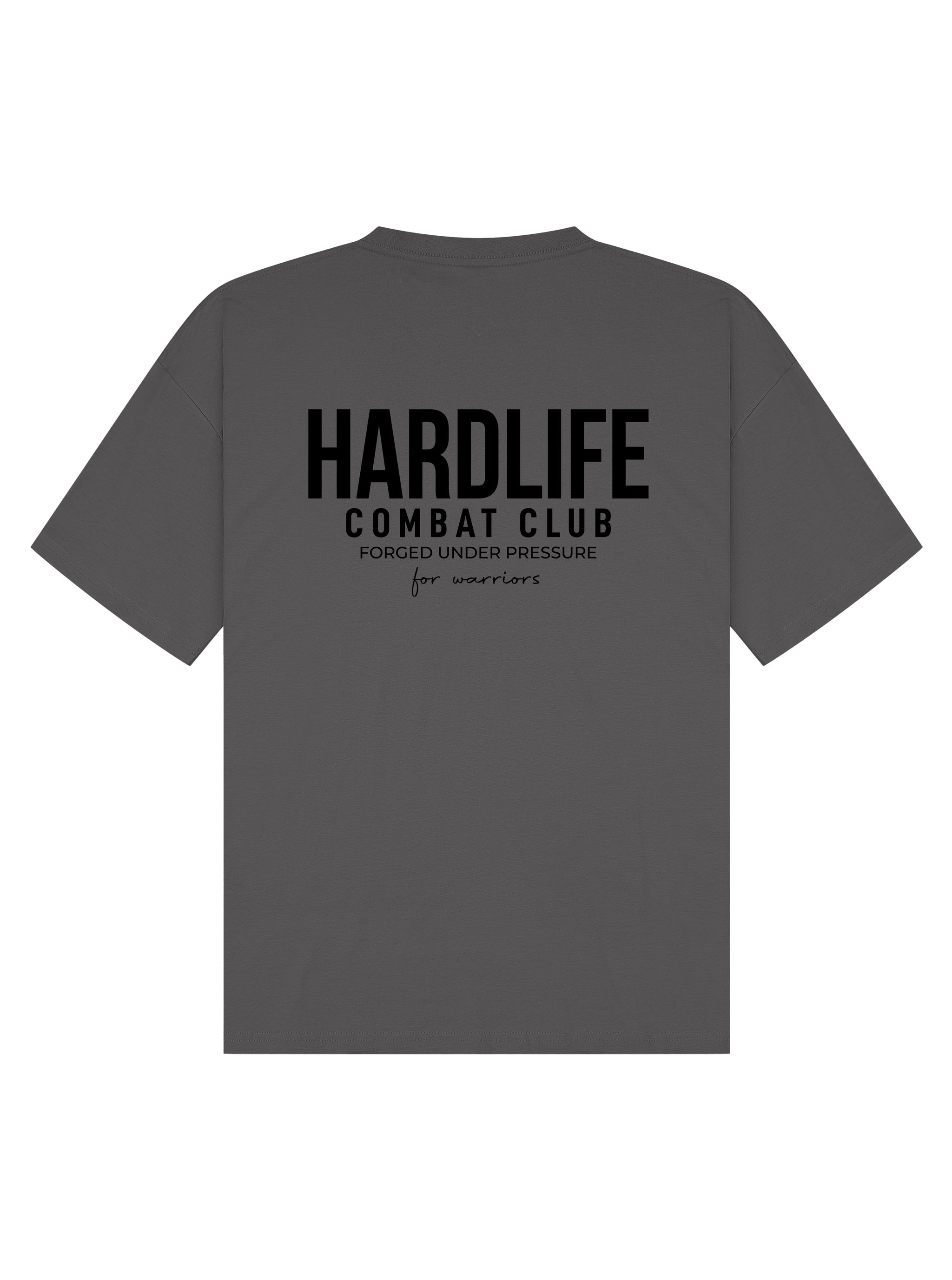HardLife Combat Club Charcoal Oversized T-Shirt