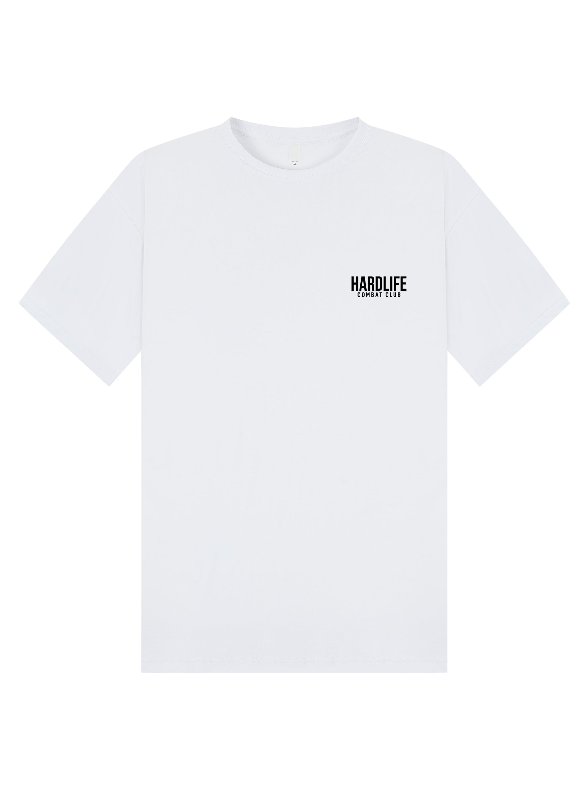 HardLife Combat Club White Oversized T-Shirt