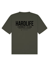 HardLife Combat Club Military Green Oversized T-Shirt