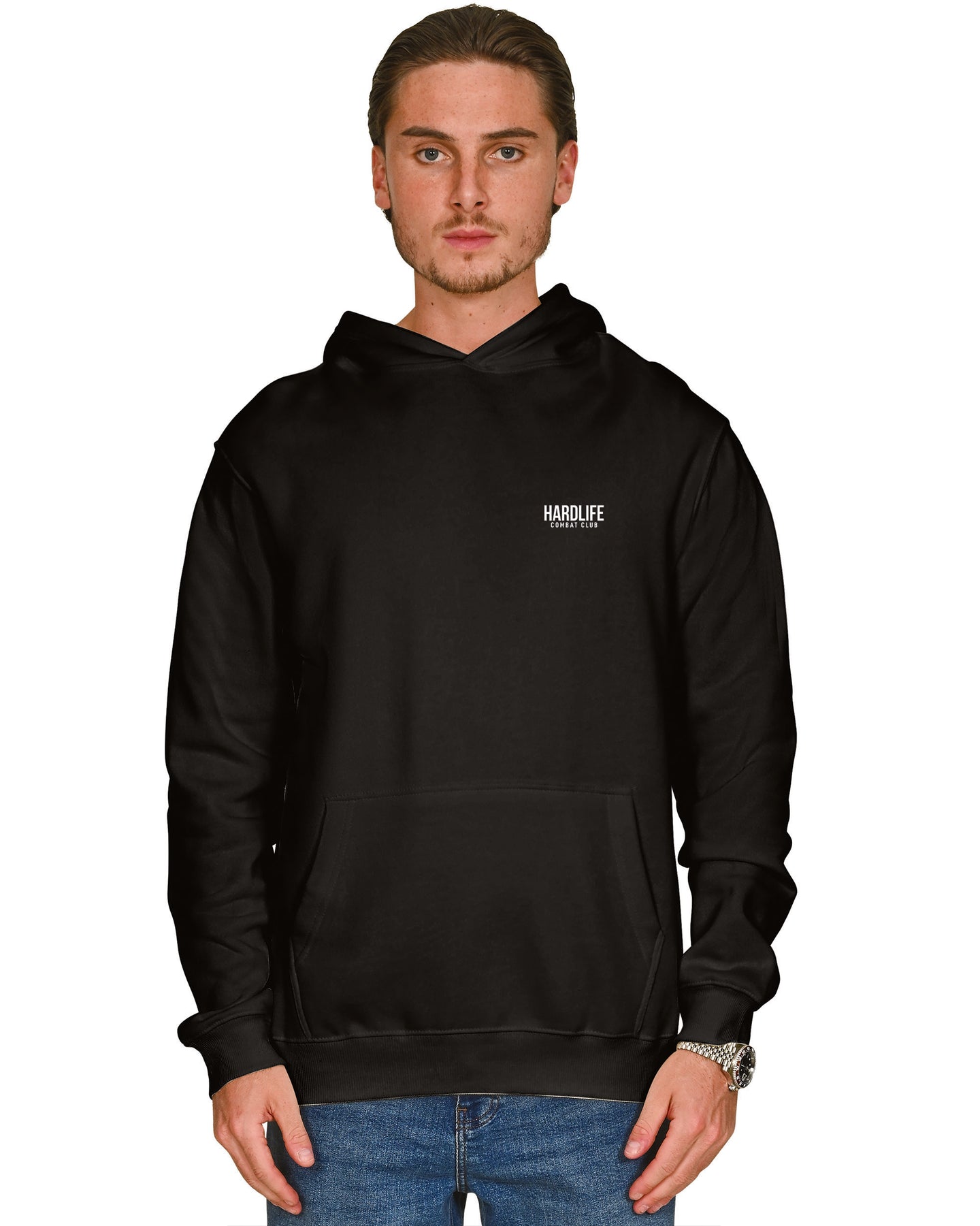 HardLife Combat Club Black Hoodie