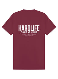 HardLife Combat Club Burgundy T-Shirt