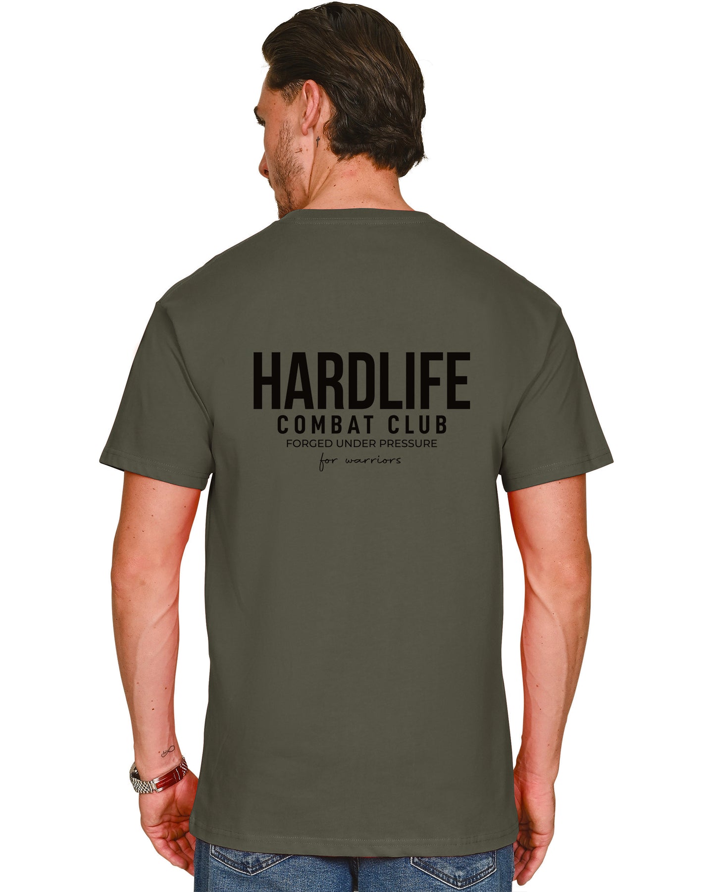 HardLife Combat Club Military Green T-Shirt