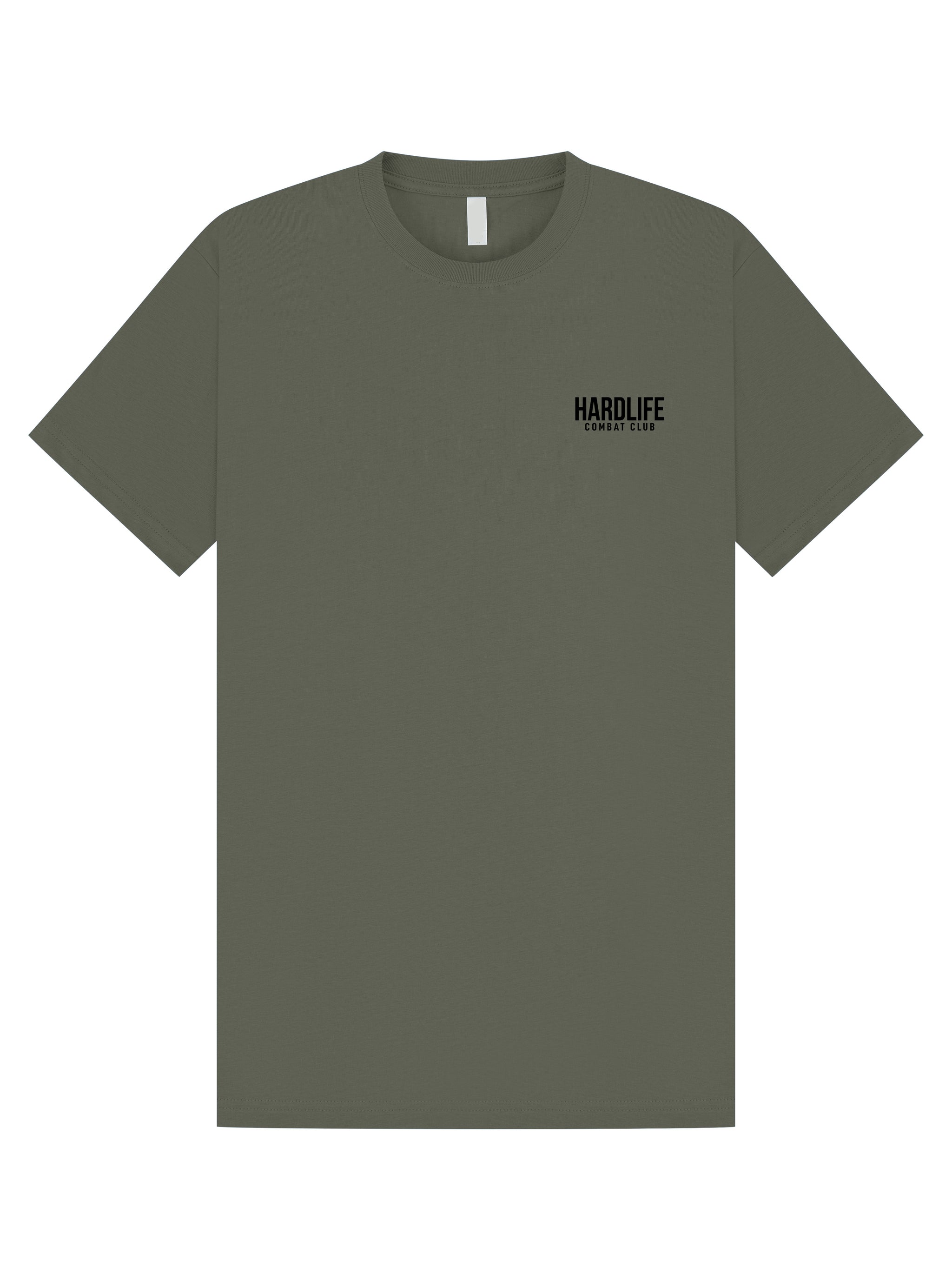 HardLife Combat Club Military Green T-Shirt