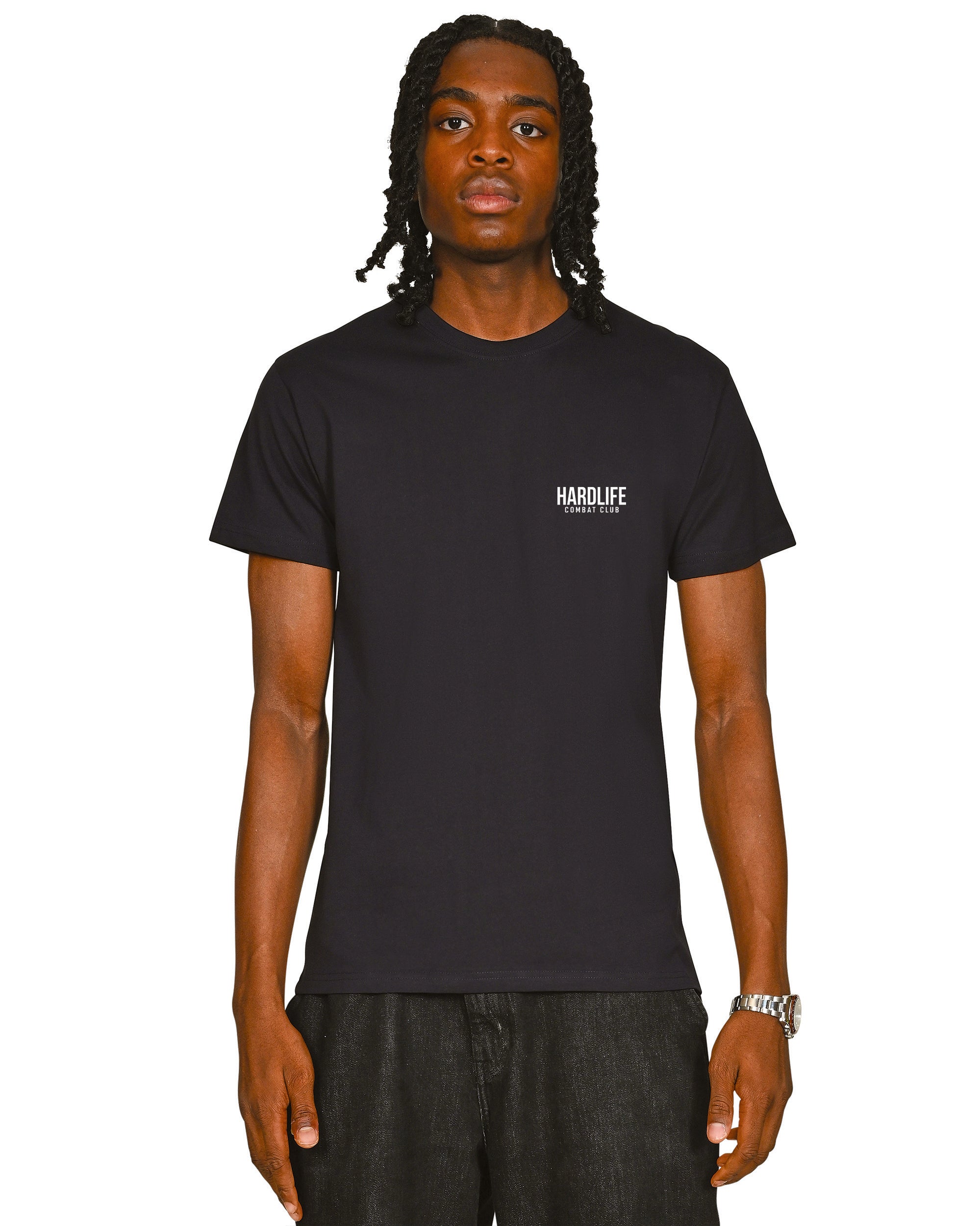 HardLife Combat Club Navy T-Shirt