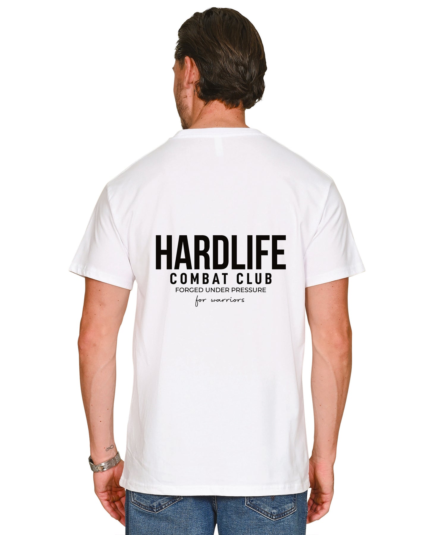 HardLife Combat Club White T-Shirt