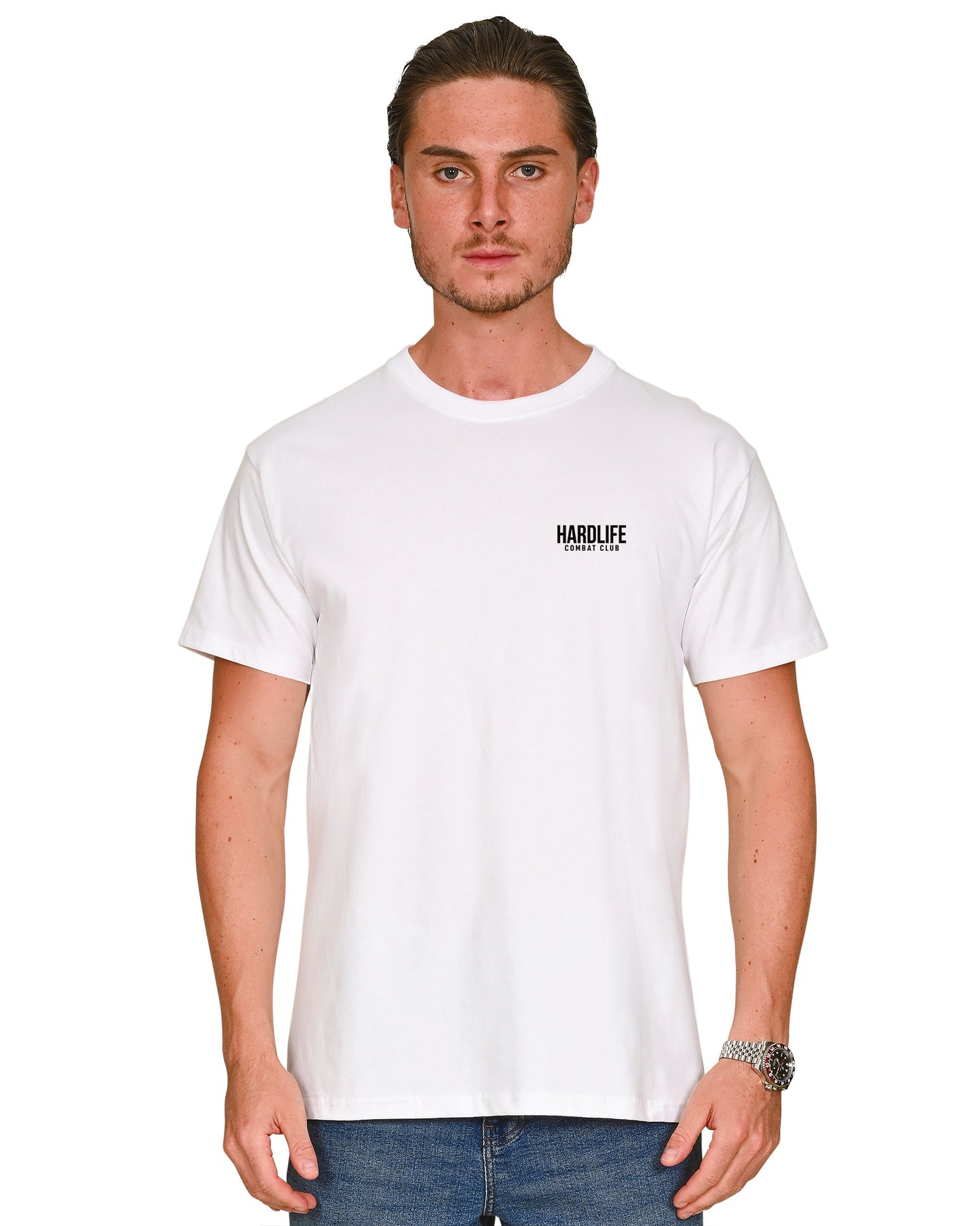 HardLife Combat Club White T-Shirt