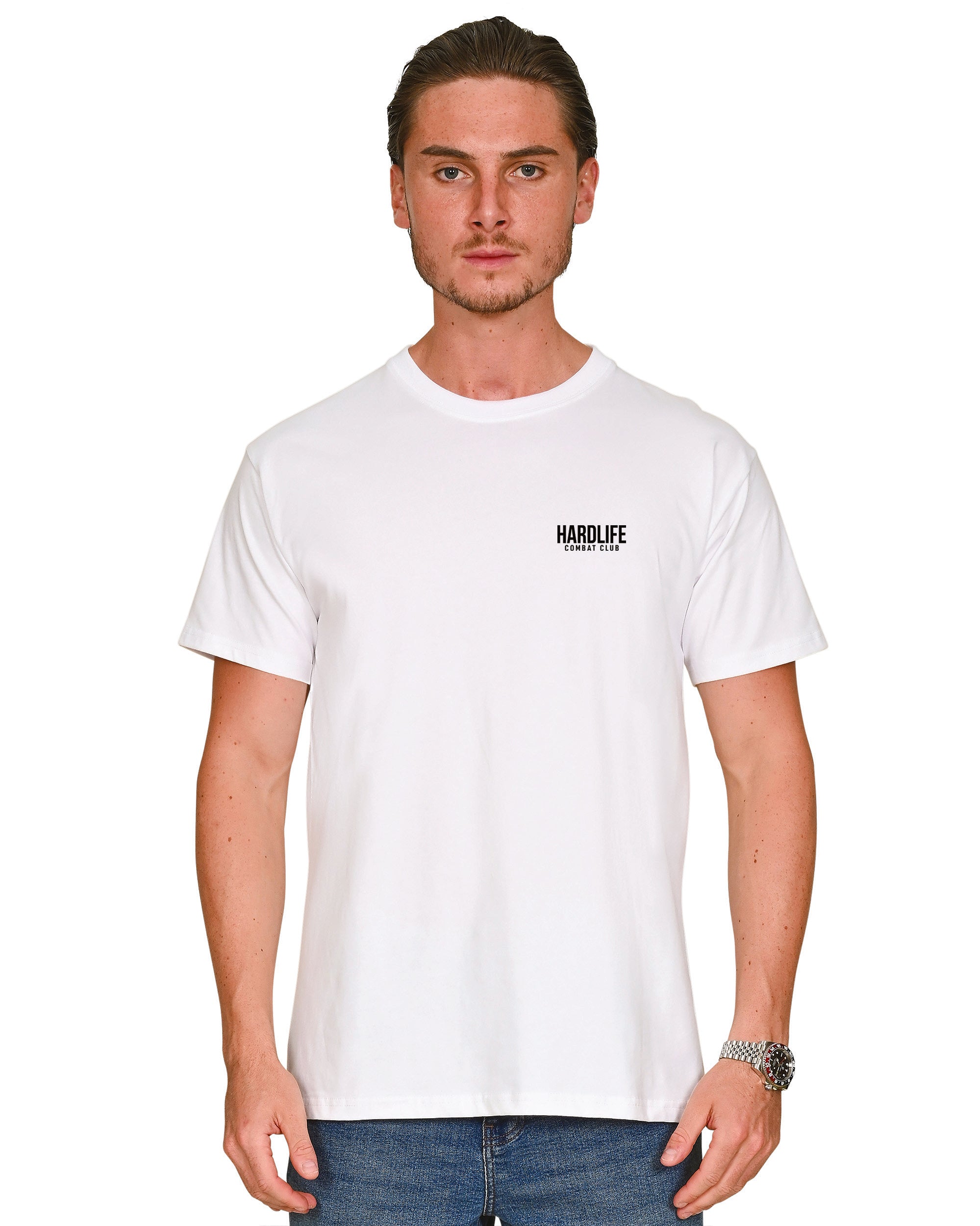 HardLife Combat Club White T-Shirt
