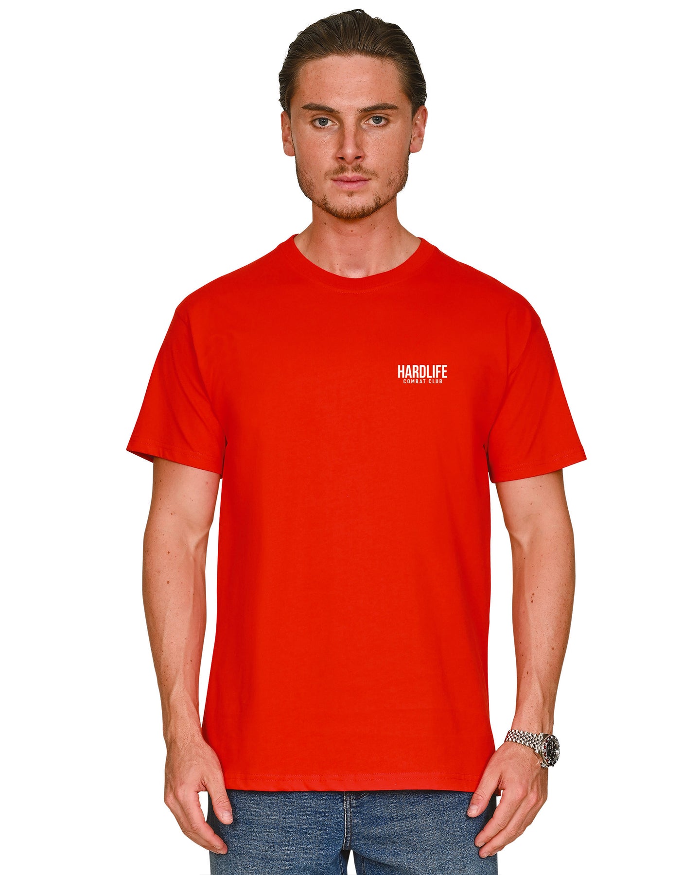 HardLife Combat Club Red T-Shirt
