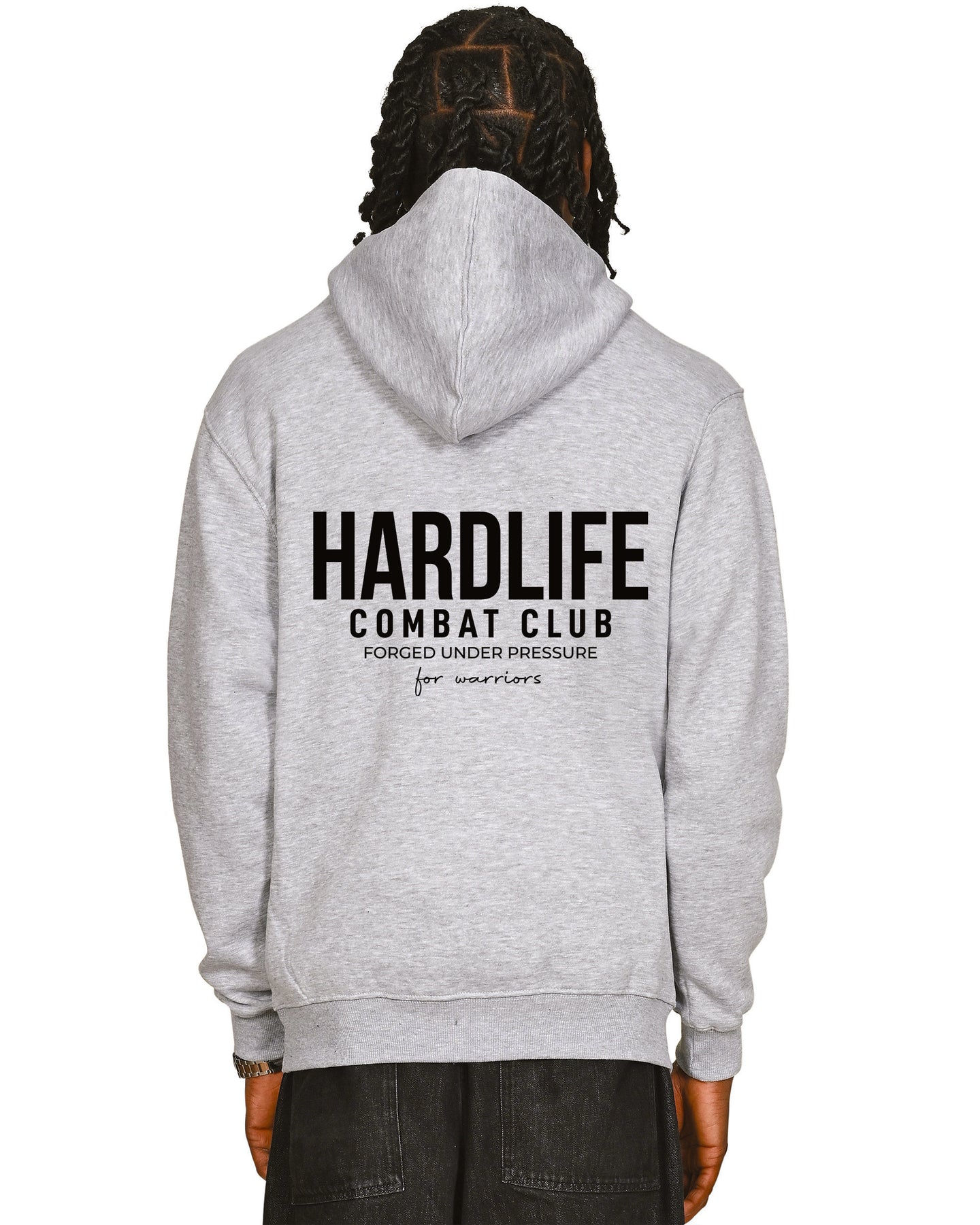 HardLife Combat Club Grey Hoodie