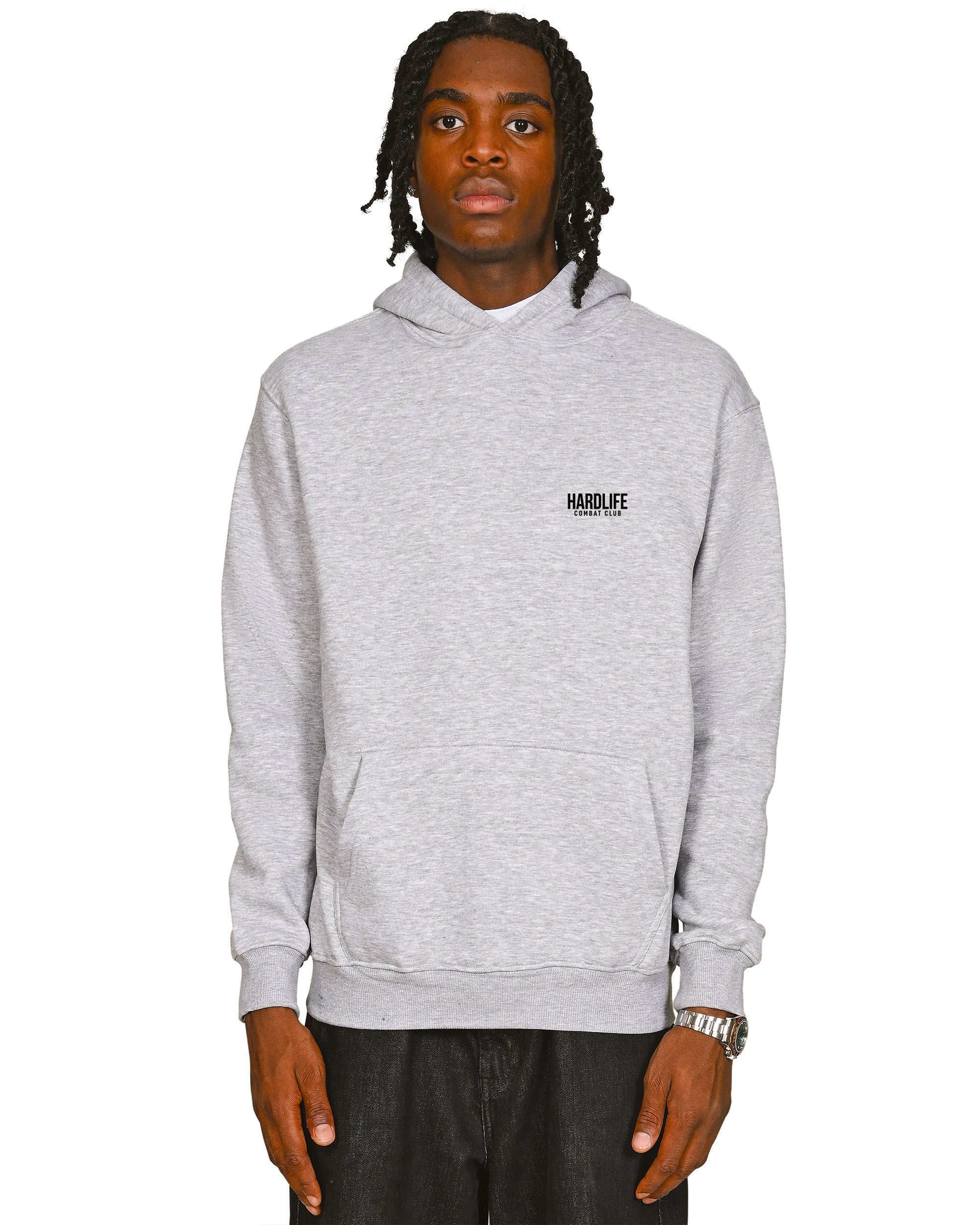 HardLife Combat Club Grey Hoodie