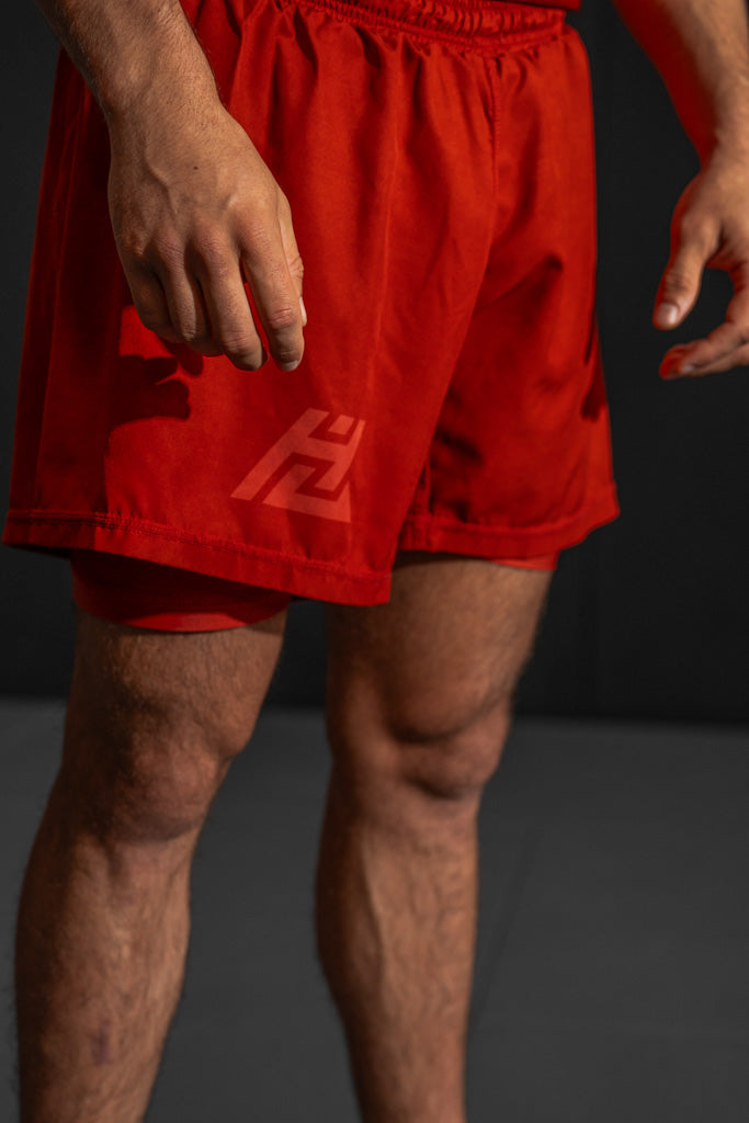 Red Lock Hardlife MMA Duo Shorts