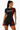 Women's Sakura Rashguard Black - Front model shot